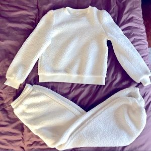 Love Tree White Sherpa Set S